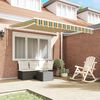 vidaXL Retractable Awning Manual Multicolour 350 x 250 cm