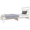 vidaXL Pull-out Day Bed without Mattress White 2x(90x190) cm