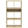 vidaXL Book Cabinet Sonoma Oak 66x31x112 cm Engineered Wood
