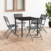vidaXL 5 Piece Outdoor Dining Set Steel