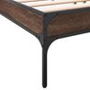 vidaXL Bed Frame without Mattress Brown Oak 200x200 cm