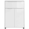 vidaXL Bathroom Cabinet Manual High Gloss White 72.5 x 36.5 x 100 cm