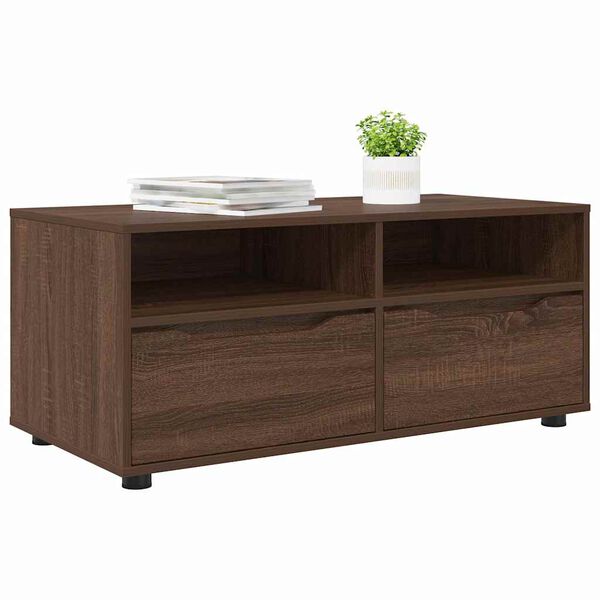 vidaXL TV Cabinet Brown Oak 100 x 48 x 43 cm Engineered Wood
