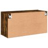 vidaXL TV Cabinet Wall-mounted Smoked Oak 80x30x41 cm