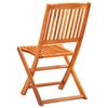 vidaXL Folding Garden Chairs 6 pcs Solid Eucalyptus Wood