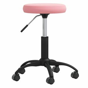 vidaXL Office Swivel Chair Pink Velvet