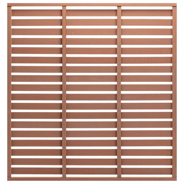 vidaXL Fence Panel WPC 180x180 cm Brown