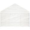vidaXL Gazebo with Roof White 4.46x4.08x3.22 m Polyethylene