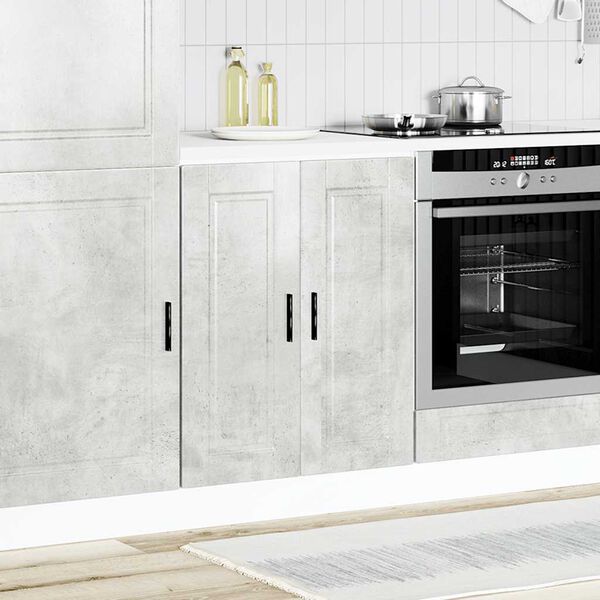 vidaXL Kitchen Base Cabinet Porto Concrete Grey Engineered Wood