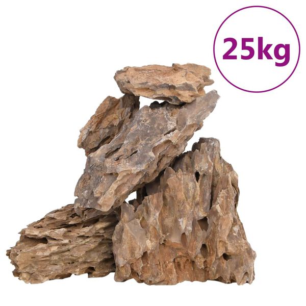 vidaXL Dragon Stones 25 kg Mixed Colour 10-30 cm