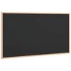 vidaXL Chalkboard with Solid Pine Wood Frame Black 100x55 cm