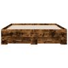 vidaXL Bed Frame with Drawers without Mattress Smoked Oak 120x200 cm