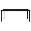 vidaXL 7 Piece Garden Dining Set Black