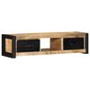 vidaXL TV Cabinet 100x30x25 cm Solid Rough Wood Mango