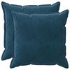 vidaXL Cushion with Pillow HOUTEN 2 pcs Blue Velvet