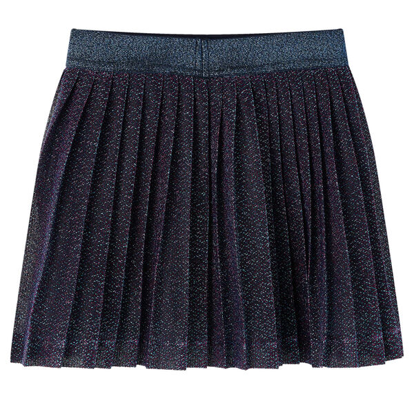 Kids' Skirt with Glitters Navy Blue 116