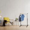 Storage Solutions Clothing Rack Single Hanger with Wheels Adjustable 80x42x(90-165) cm