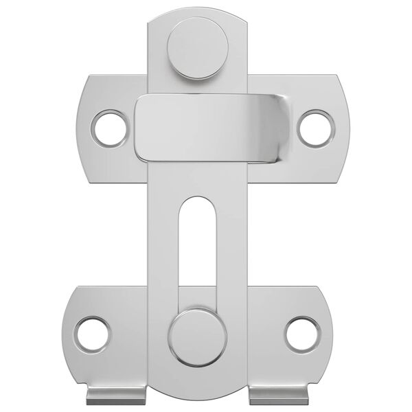 vidaXL Door Latch 12 pcs Silver 70 x 8 mm Steel