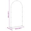 vidaXL Wedding Arch White 100 x 39 x 200 cm Steel