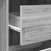 vidaXL Desk with Drawer Grey Sonoma 90 x 37.5 x 75 cm Engineered Wood