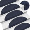 vidaXL Stair Mats Self-adhesive 20 pcs 56x17x3 cm Blue Half Round
