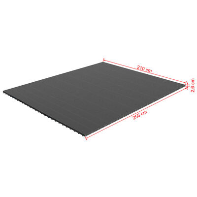 vidaXL Decking Boards 34 pcs for Intex Bestway Spa WPC 255x210 cm Grey