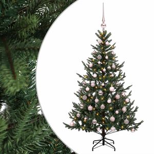 vidaXL Artificial Christmas Tree with Bauble 120 cm 150 LEDs