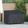 vidaXL Garden Bench Cover Black 134 x 70 x 65 / 94 cm 210D Oxford Fbric