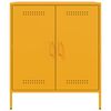 vidaXL Sideboard Mustard Yellow 68x39x79 cm Steel