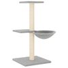 vidaXL Cat Tree with Sisal Scratching Posts Light Grey 72 cm