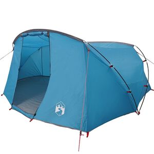 vidaXL Tunnel Tent with Roof Blue and Grey 318 x 275 x 140 cm