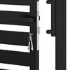 vidaXL Garden Gate Lockable Black 100x120 cm Aluminium