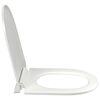 vidaXL Soft-close Toilet Seat with Quick-release Design White