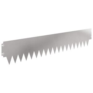 vidaXL Lawn Edging 20 pcs 103 x 20 cm Steel Silver