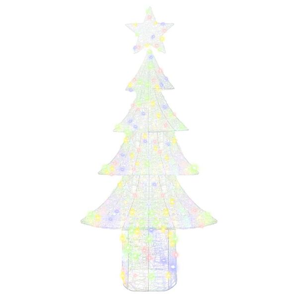 vidaXL Christmas Tree with 240 LEDs Multicolour 180 cm Acrylic