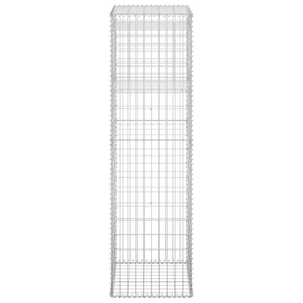 vidaXL Gabion Basket Post 50x50x180 cm Iron