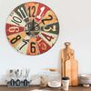 vidaXL Wall Clock Multicolour 60 cm MDF