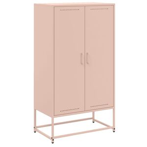 vidaXL Highboard Pink 68.5x38.5x123.5 cm Steel