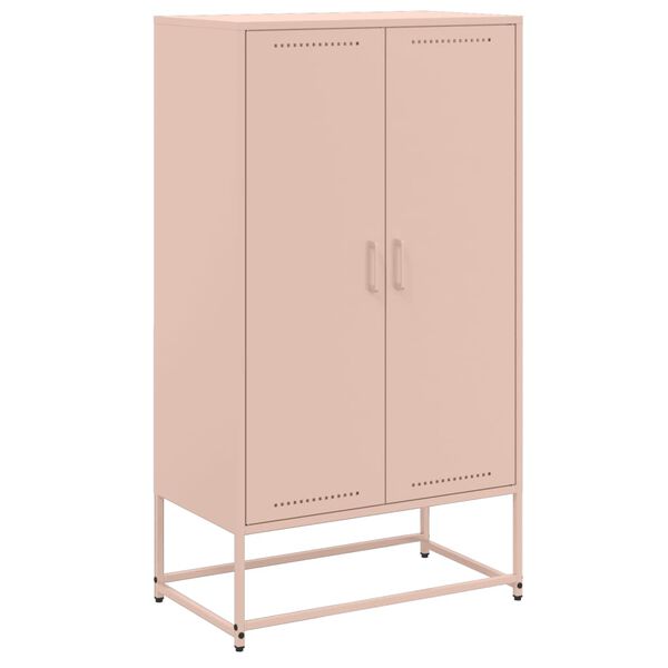 vidaXL Highboard Pink 68.5x38.5x123.5 cm Steel