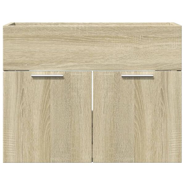 vidaXL Sink Cabinet Sonoma Oak 60x38.5x46 cm Engineered Wood