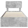 vidaXL Bed Frame Concrete Grey 100 x 200 cm Engineered Wood