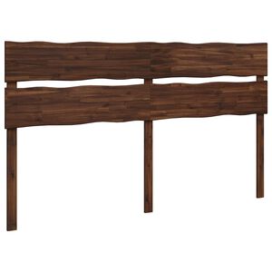 vidaXL Live Edge Headboard ROSTOCK Dark Brown 180 cm Solid Acacia Wood