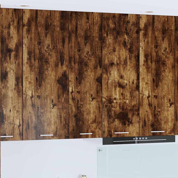 vidaXL Hanging Cabinet Smoked Oak 30 x 31 x 100 cm Engineered Wood