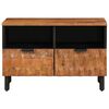 vidaXL TV Cabinet Acacia Brown Finish 70 x 33 x 46 cm Solid Mango Wood
