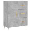vidaXL Highboard Concrete Grey 69.5x34x180 cm Engineered Wood
