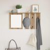 vidaXL Wall-Mounted Coat Rack with Shelf Artisan oak 85 x 10 x 45 cm