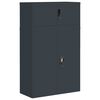 vidaXL File Cabinet Anthracite 90x40x145 cm Steel