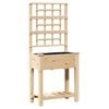 vidaXL Garden Planter Beige 71 x 38 x 152 cm Solid Fir Wood