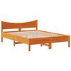 vidaXL Bed Frame with Drawers Wax Brown 150x200 cm King Size Solid Wood Pine