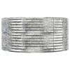 vidaXL Garden Raised Bed Silver 447x140x68 cm Galvanised Steel